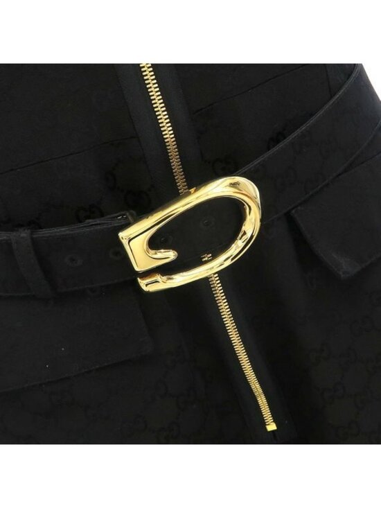 Gucci Jumps Silk Leather Belt main image 4